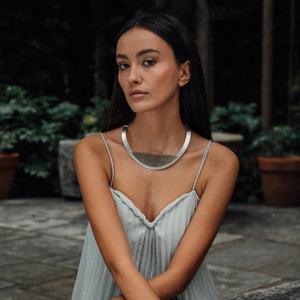 circles Περιδέραιο Luna Ασημί